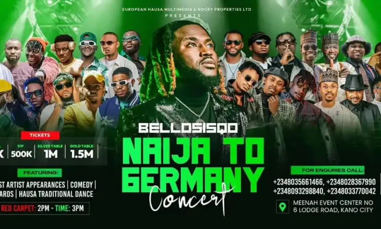 Bello Sisqo Naija to Germany Concert